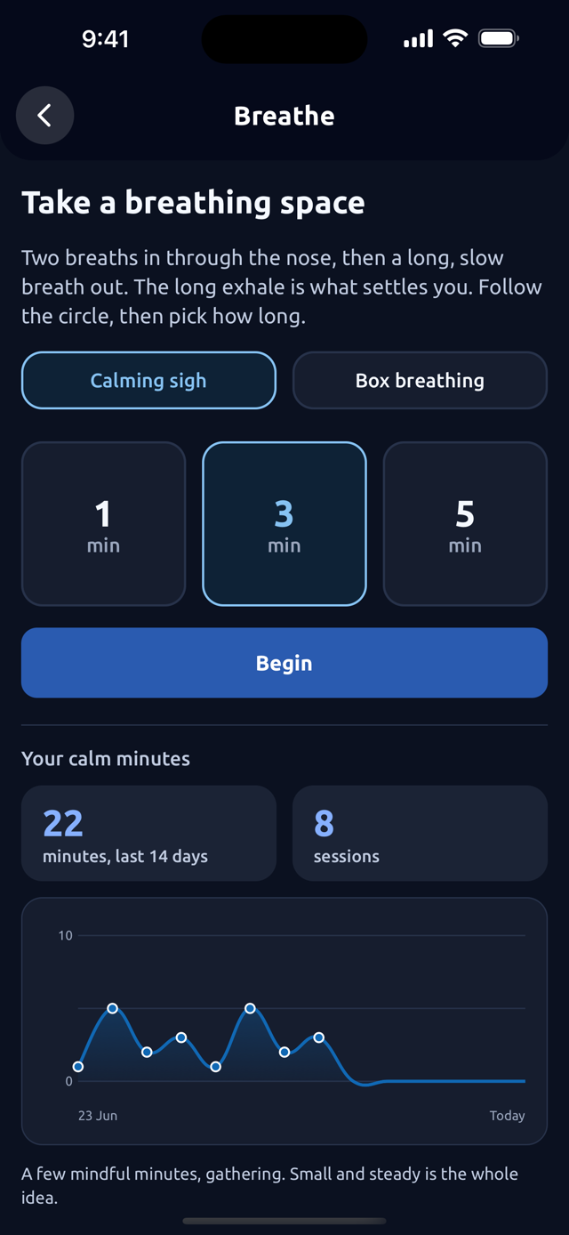 The breathing space